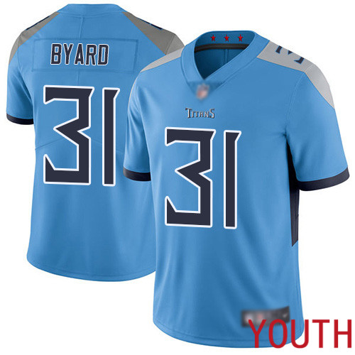 Tennessee Titans Limited Light Blue Youth Kevin Byard Alternate Jersey NFL Football #31 Vapor Untouchable->youth nfl jersey->Youth Jersey